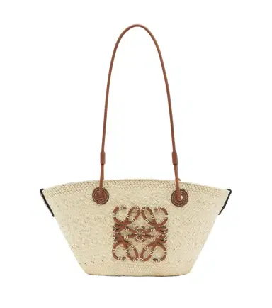 Loewe Anagram Small leather-trimmed basket bag | Thumbnail 1 Loewe Anagram Small leather-trimmed basket bag | Thumbnail 1