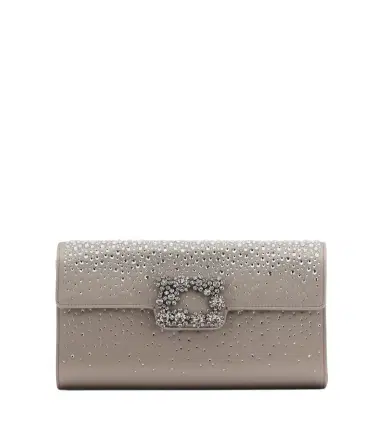 Roger Vivier Efflorescence embellished satin clutch | Thumbnail 1 Roger Vivier Efflorescence embellished satin clutch | Thumbnail 1