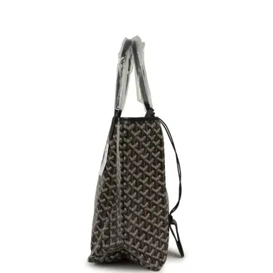 goyard Goyard Goyardine Black Saint Louis PM Tote Bag Palladium Hardware | Thumbnail 3 goyard Goyard Goyardine Black Saint Louis PM Tote Bag Palladium Hardware | Thumbnail 3