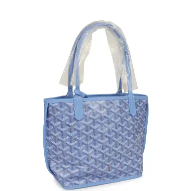 goyard Goyard Goyardine Canvas Iris Anjou Mini Bag Palladium Hardware | Thumbnail 2 goyard Goyard Goyardine Canvas Iris Anjou Mini Bag Palladium Hardware | Thumbnail 2