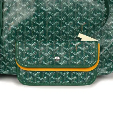 goyard Goyard Goyardine Green Saint Louis PM Tote Bag Palladium Hardware | Thumbnail 7 goyard Goyard Goyardine Green Saint Louis PM Tote Bag Palladium Hardware | Thumbnail 7