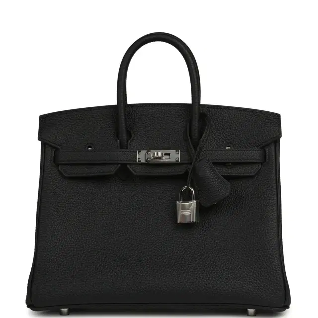Hermes Birkin 25 Black Togo Palladium Hardware Hermes Birkin 25 Black Togo Palladium Hardware