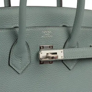 HERMÈS Hermes Birkin 25 Ciel Togo Palladium Hardware | Thumbnail 7 HERMÈS Hermes Birkin 25 Ciel Togo Palladium Hardware | Thumbnail 7