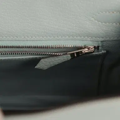 HERMÈS Hermes Birkin 25 Ciel Togo Palladium Hardware | Thumbnail 8 HERMÈS Hermes Birkin 25 Ciel Togo Palladium Hardware | Thumbnail 8