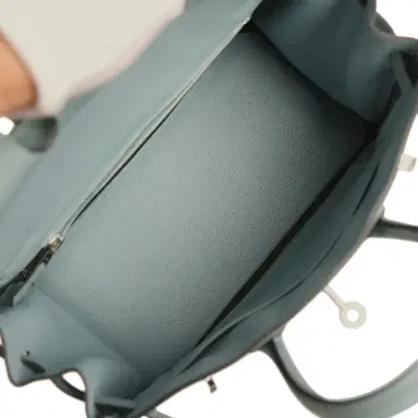 HERMÈS Hermes Birkin 25 Ciel Togo Palladium Hardware | Thumbnail 9 HERMÈS Hermes Birkin 25 Ciel Togo Palladium Hardware | Thumbnail 9
