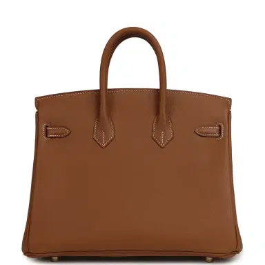 HERMÈS Hermes Birkin 25 Gold Togo Gold Hardware | Thumbnail 4 HERMÈS Hermes Birkin 25 Gold Togo Gold Hardware | Thumbnail 4
