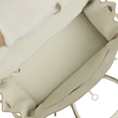 HERMÈS Hermes Birkin 25 Mushroom Togo Palladium Hardware | Thumbnail 9 HERMÈS Hermes Birkin 25 Mushroom Togo Palladium Hardware | Thumbnail 9