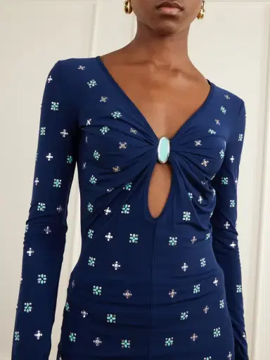 Rabanne Cut-out Embellished Stretch-jersey Top | Thumbnail 5 Rabanne Cut-out Embellished Stretch-jersey Top | Thumbnail 5
