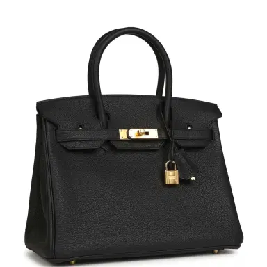 HERMÈS Hermes Birkin 30 Black Togo Gold Hardware | Thumbnail 2 HERMÈS Hermes Birkin 30 Black Togo Gold Hardware | Thumbnail 2