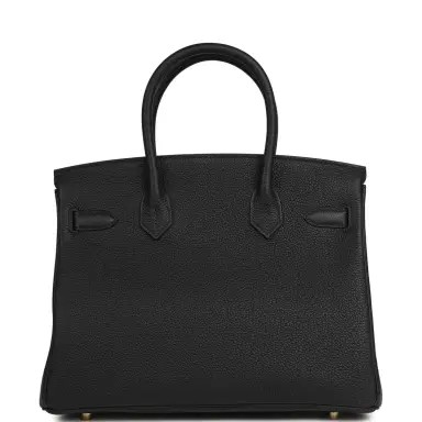 HERMÈS Hermes Birkin 30 Black Togo Gold Hardware | Thumbnail 4 HERMÈS Hermes Birkin 30 Black Togo Gold Hardware | Thumbnail 4