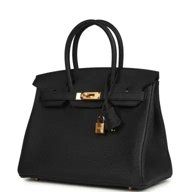 HERMÈS Hermes Birkin 30 Black Togo Gold Hardware | Thumbnail 5 HERMÈS Hermes Birkin 30 Black Togo Gold Hardware | Thumbnail 5