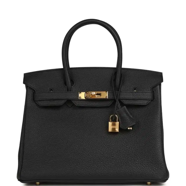 Hermes Birkin 30 Black Togo Gold Hardware Hermes Birkin 30 Black Togo Gold Hardware