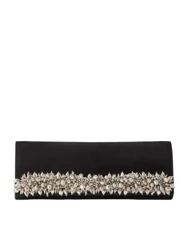 Simkhai River East West Bead-embellished Suede Clutch | Thumbnail 1 Simkhai River East West Bead-embellished Suede Clutch | Thumbnail 1