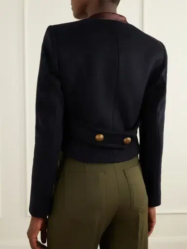 Etro Satin-trimmed Wool-blend Jacket | Thumbnail 3 Etro Satin-trimmed Wool-blend Jacket | Thumbnail 3