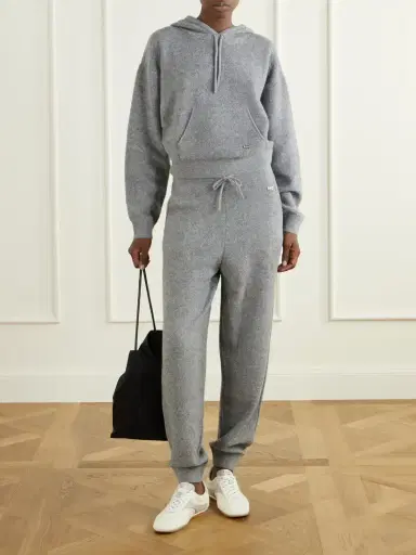 Victoria Beckham Wool And Cashmere-blend Track Pants | Thumbnail 2 Victoria Beckham Wool And Cashmere-blend Track Pants | Thumbnail 2