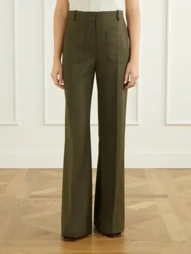 Victoria Beckham Stretch Wool-blend High-waist Flared Pants | Thumbnail 3 Victoria Beckham Stretch Wool-blend High-waist Flared Pants | Thumbnail 3