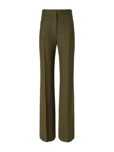 Victoria Beckham Stretch Wool-blend High-waist Flared Pants | Thumbnail 1 Victoria Beckham Stretch Wool-blend High-waist Flared Pants | Thumbnail 1