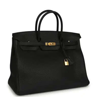 HERMÈS Hermes Birkin 40 Black Togo Gold Hardware | Thumbnail 2 HERMÈS Hermes Birkin 40 Black Togo Gold Hardware | Thumbnail 2