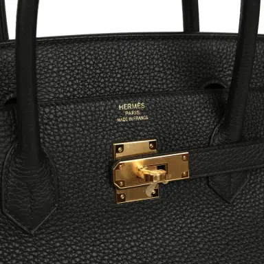 HERMÈS Hermes Birkin 40 Black Togo Gold Hardware | Thumbnail 7 HERMÈS Hermes Birkin 40 Black Togo Gold Hardware | Thumbnail 7