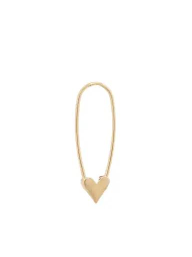 Loren Stewart Mini Heart Safety Pin 14-karat Gold Earring | Thumbnail 1 Loren Stewart Mini Heart Safety Pin 14-karat Gold Earring | Thumbnail 1