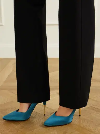 Valentino Garavani Enigme 105 Satin Pumps | Thumbnail 2 Valentino Garavani Enigme 105 Satin Pumps | Thumbnail 2