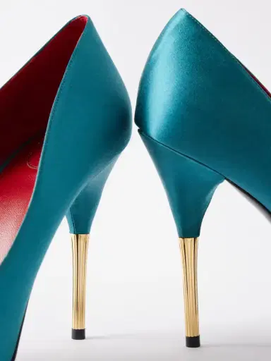 Valentino Garavani Enigme 105 Satin Pumps | Thumbnail 5 Valentino Garavani Enigme 105 Satin Pumps | Thumbnail 5