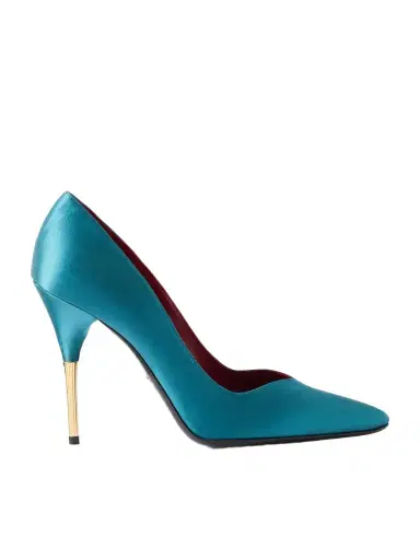 Valentino Garavani Enigme 105 Satin Pumps | Thumbnail 1 Valentino Garavani Enigme 105 Satin Pumps | Thumbnail 1