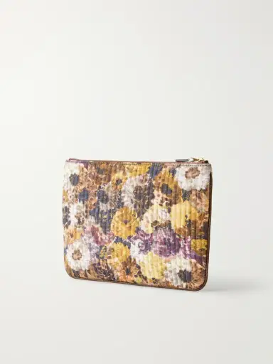 Valentino Garavani Vlogo Floral-print Moire Clutch | Thumbnail 4 Valentino Garavani Vlogo Floral-print Moire Clutch | Thumbnail 4