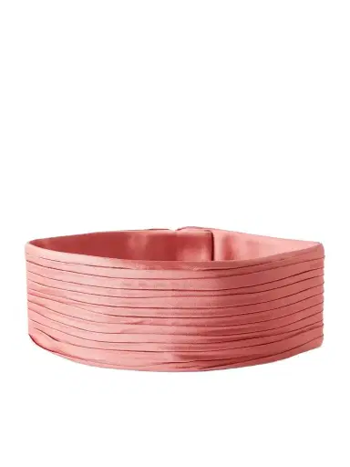 Valentino Garavani Plissé Satin Belt | Thumbnail 1 Valentino Garavani Plissé Satin Belt | Thumbnail 1