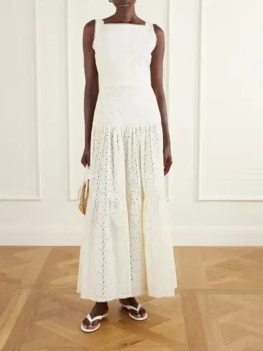 Agua by Agua Bendita Abeja Playa Broderie Anglaise Cotton Maxi Dress | Thumbnail 2 Agua by Agua Bendita Abeja Playa Broderie Anglaise Cotton Maxi Dress | Thumbnail 2