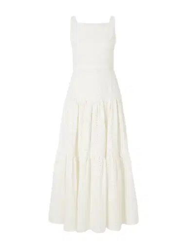Agua by Agua Bendita Abeja Playa Broderie Anglaise Cotton Maxi Dress | Thumbnail 1 Agua by Agua Bendita Abeja Playa Broderie Anglaise Cotton Maxi Dress | Thumbnail 1