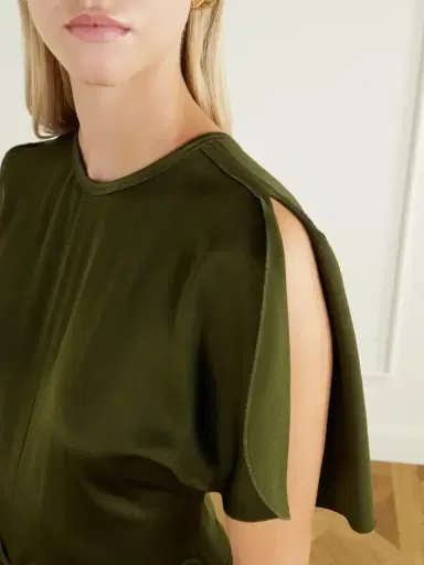 Victoria Beckham Isabella Gathered Crepe-satin Gown | Thumbnail 4 Victoria Beckham Isabella Gathered Crepe-satin Gown | Thumbnail 4