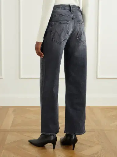 Mother The Dodger Flood Cropped Mid-rise Straight-leg Jeans | Thumbnail 4 Mother The Dodger Flood Cropped Mid-rise Straight-leg Jeans | Thumbnail 4