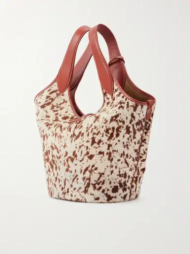Polo Ralph Lauren Ply Medium Leather-trimmed Cow-print Calf Hair Tote | Thumbnail 4 Polo Ralph Lauren Ply Medium Leather-trimmed Cow-print Calf Hair Tote | Thumbnail 4