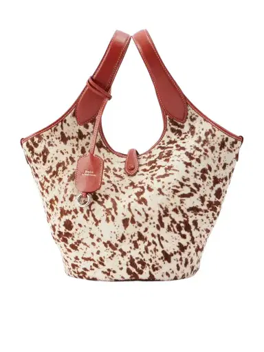 Polo Ralph Lauren Ply Medium Leather-trimmed Cow-print Calf Hair Tote | Thumbnail 1 Polo Ralph Lauren Ply Medium Leather-trimmed Cow-print Calf Hair Tote | Thumbnail 1