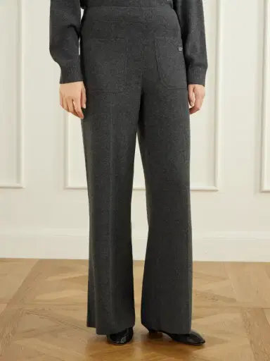 Victoria Beckham Alina Merino Wool And Cashmere-blend Flared Pants | Thumbnail 3 Victoria Beckham Alina Merino Wool And Cashmere-blend Flared Pants | Thumbnail 3