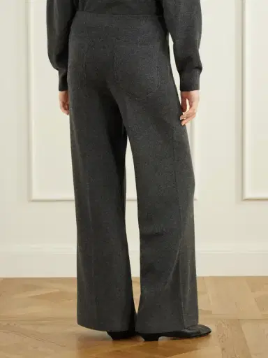 Victoria Beckham Alina Merino Wool And Cashmere-blend Flared Pants | Thumbnail 4 Victoria Beckham Alina Merino Wool And Cashmere-blend Flared Pants | Thumbnail 4