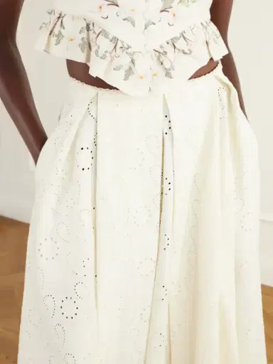 Agua by Agua Bendita Delta Playa Broderie Anglaise Cotton Midi Skirt | Thumbnail 4 Agua by Agua Bendita Delta Playa Broderie Anglaise Cotton Midi Skirt | Thumbnail 4