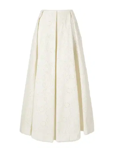 Agua by Agua Bendita Delta Playa Broderie Anglaise Cotton Midi Skirt | Thumbnail 1 Agua by Agua Bendita Delta Playa Broderie Anglaise Cotton Midi Skirt | Thumbnail 1