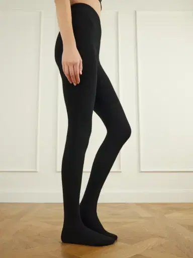 Nour Hammour Whit Wool And Cashmere-blend Tights | Thumbnail 3 Nour Hammour Whit Wool And Cashmere-blend Tights | Thumbnail 3