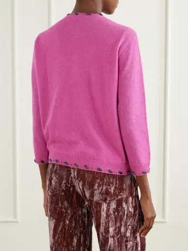 ANNA SUI Sequin-embellished Wool-blend Cardigan | Thumbnail 3 ANNA SUI Sequin-embellished Wool-blend Cardigan | Thumbnail 3