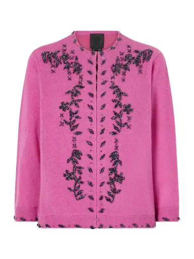 ANNA SUI Sequin-embellished Wool-blend Cardigan | Thumbnail 1 ANNA SUI Sequin-embellished Wool-blend Cardigan | Thumbnail 1