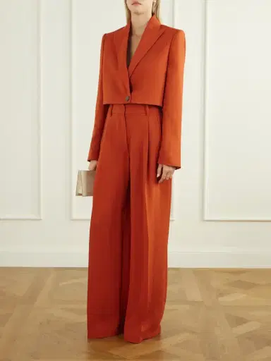 Galvan Roman High-rise Crepe Straight-leg Pants | Thumbnail 2 Galvan Roman High-rise Crepe Straight-leg Pants | Thumbnail 2