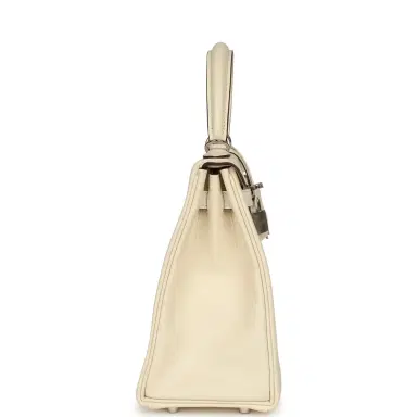 HERMÈS Hermes Kelly Retourne 25 "In & Out" Nata Swift Palladium Hardware | Thumbnail 3 HERMÈS Hermes Kelly Retourne 25 "In & Out" Nata Swift Palladium Hardware | Thumbnail 3