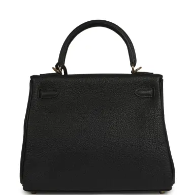HERMÈS Hermes Kelly Retourne 25 Black Togo Gold Hardware | Thumbnail 3 HERMÈS Hermes Kelly Retourne 25 Black Togo Gold Hardware | Thumbnail 3