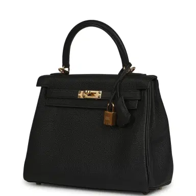 HERMÈS Hermes Kelly Retourne 25 Black Togo Gold Hardware | Thumbnail 5 HERMÈS Hermes Kelly Retourne 25 Black Togo Gold Hardware | Thumbnail 5