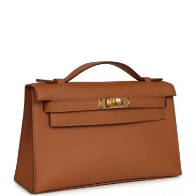 HERMÈS Hermes Special Order (HSS) Kelly Pochette Gold Swift Gold Hardware | Thumbnail 2 HERMÈS Hermes Special Order (HSS) Kelly Pochette Gold Swift Gold Hardware | Thumbnail 2