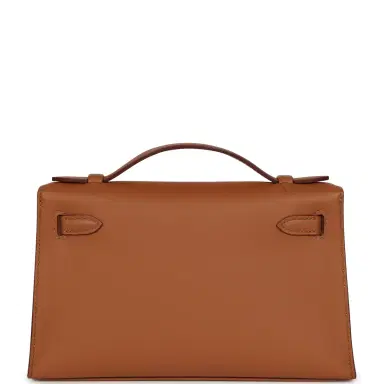 HERMÈS Hermes Special Order (HSS) Kelly Pochette Gold Swift Gold Hardware | Thumbnail 4 HERMÈS Hermes Special Order (HSS) Kelly Pochette Gold Swift Gold Hardware | Thumbnail 4
