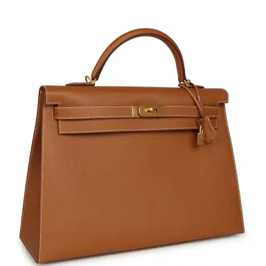 HERMÈS Hermes Special Order (HSS) Kelly Sellier 40 Gold Verso Epsom Brushed Gold Hardware | Thumbnail 2 HERMÈS Hermes Special Order (HSS) Kelly Sellier 40 Gold Verso Epsom Brushed Gold Hardware | Thumbnail 2