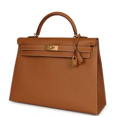 HERMÈS Hermes Special Order (HSS) Kelly Sellier 40 Gold Verso Epsom Brushed Gold Hardware | Thumbnail 5 HERMÈS Hermes Special Order (HSS) Kelly Sellier 40 Gold Verso Epsom Brushed Gold Hardware | Thumbnail 5